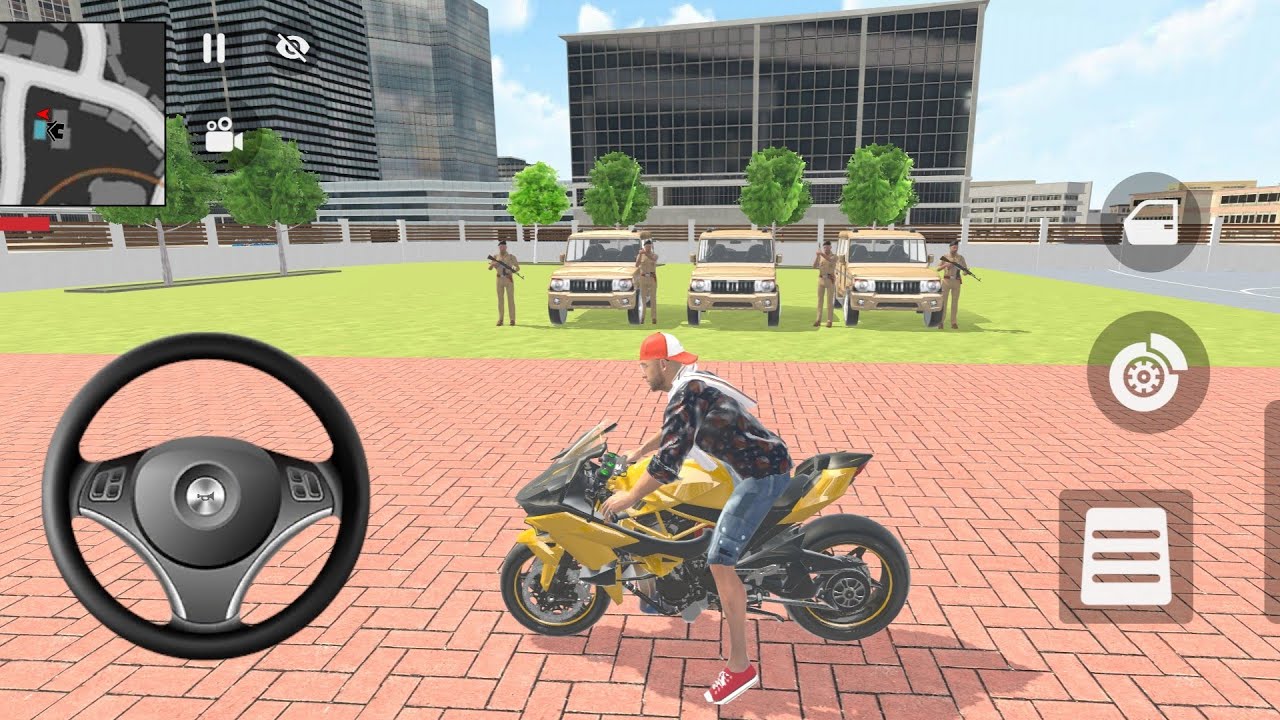 🎮 Franklin Order by 3️⃣ Jeep Mahindra and 1️⃣ Golden Super Bike 🚳 in Indian 🇮🇳 Bike Simulator game 🎮