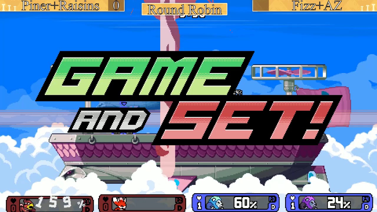 RoA Coliseum 1 - Piner+Raisins (Wrastor,Ori) Vs. Fizz+AZ (Zetterburn) Doubles RR
