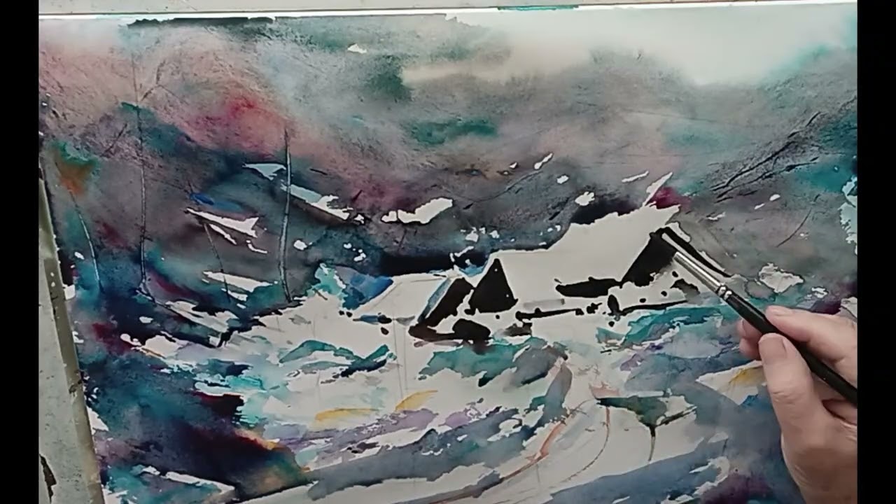 watercolorpainting learning Aquarell malen lernen