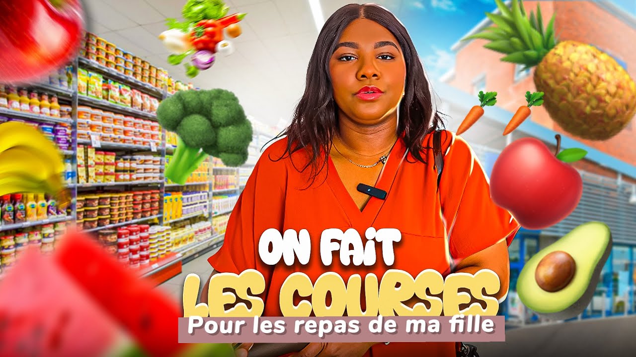 VLOG | COURSES POUR LES 1 ERS REPAS DE MA FILLE 