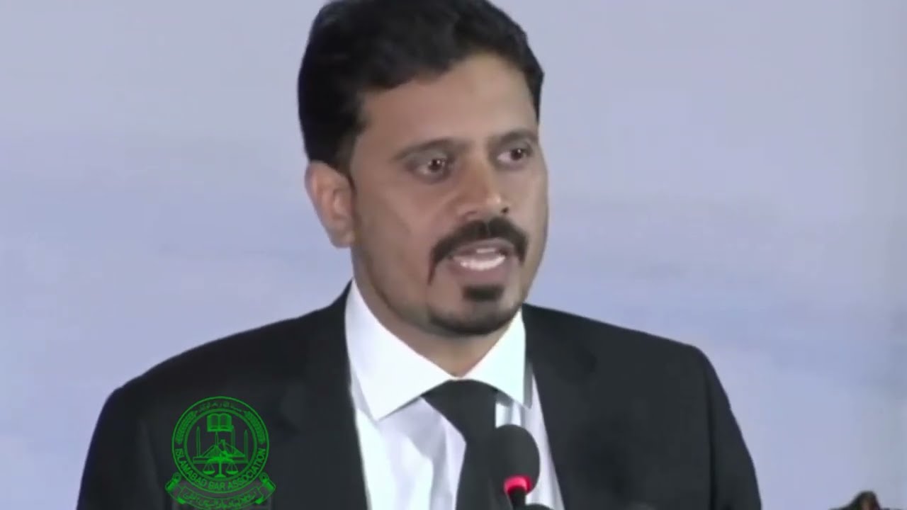 President IBA Chaudhary Qaiser Imam addressing at Inaugural Ceremony of Lawyers Complex Islamabad