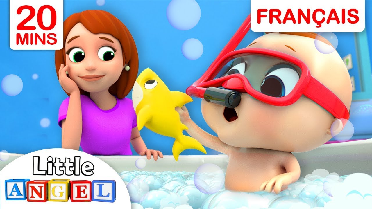 Comptines - L’Heure du Bain Bébé Requin - Chansons pour Enfants en Français