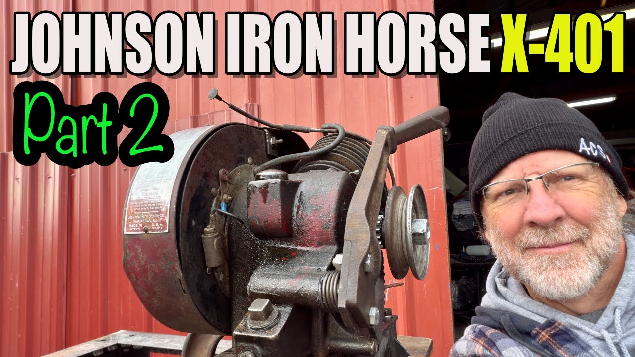 Возрождение двигателя Johnson Iron Horse X-401 на барахолке! Первый запуск за МНОГО ЛЕТ!