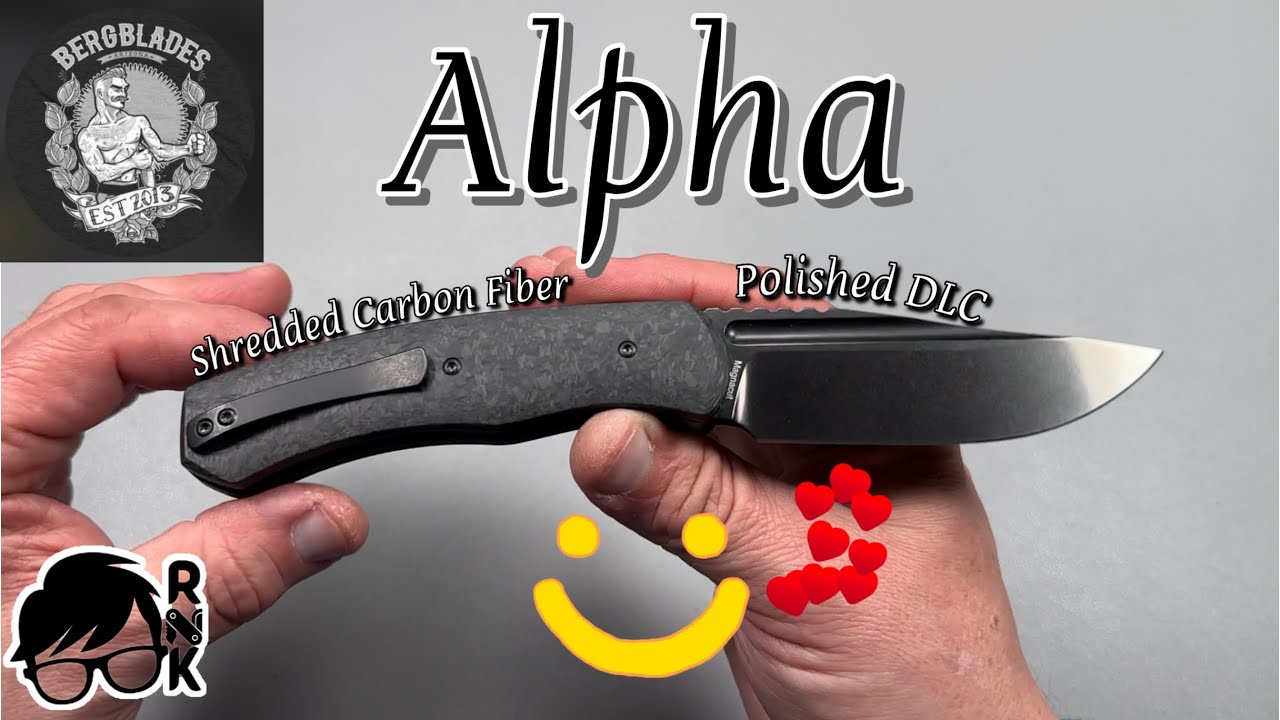 Обзор/впечатления от полированного ножа BergBlades Magnacut Alpha с DLC-покрытием и карбоновым во...