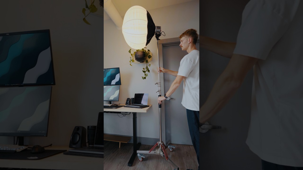 This might be the best light setup for content creators. #amaran60x #lightsetup #bestvideolight