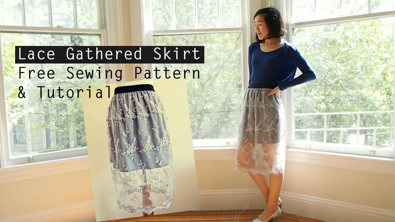 How to Make a Lace Gathered Skirt: Free Sewing Pattern & Tutorial