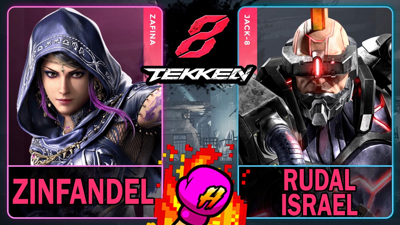 Tekken 8 Zinfandel (ZAFINA) VS Rudal Israel (JACK-8)🥊 鉄拳8🥊4K 60ᶠᵖˢ🥊T8 🥊TK8🥊#tekken