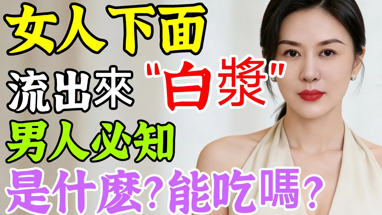 “女人秘密，男人勿看！流出來的「白漿」，到底是什麽，能吃嗎？# 亲密关系# 退休后养生指南# 内分泌调理# 生殖系统健康# 长辈必知健康常识# 银发族养生# 晚年身心调适