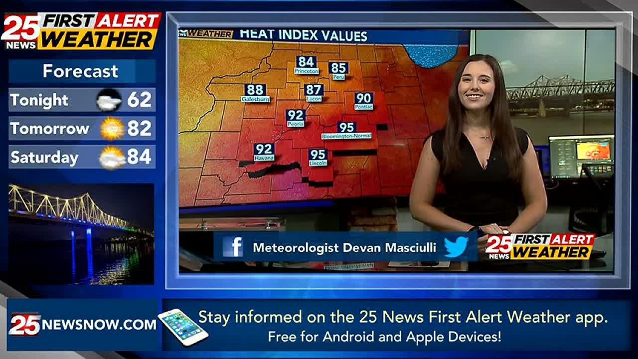 Less humid, more comfortable Friday