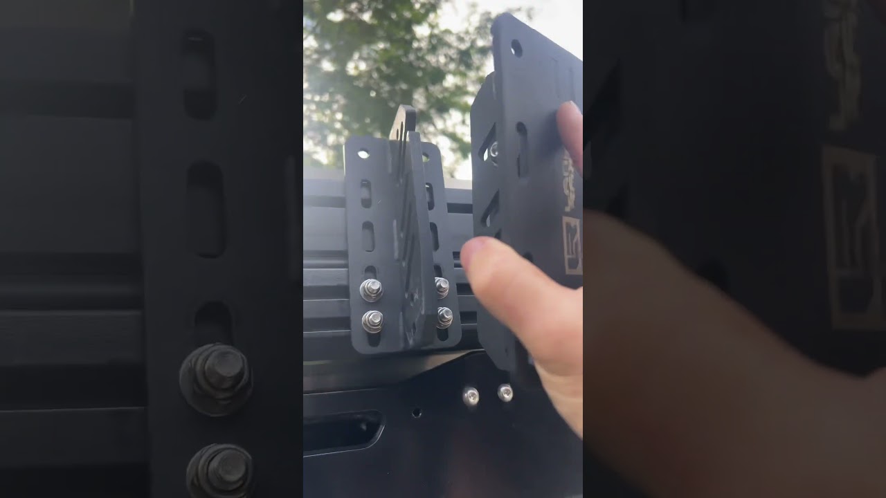 Quick Release Awning Brackets mounted directly to your Roof Top Tent 👊 #rooftoptent #overlanding