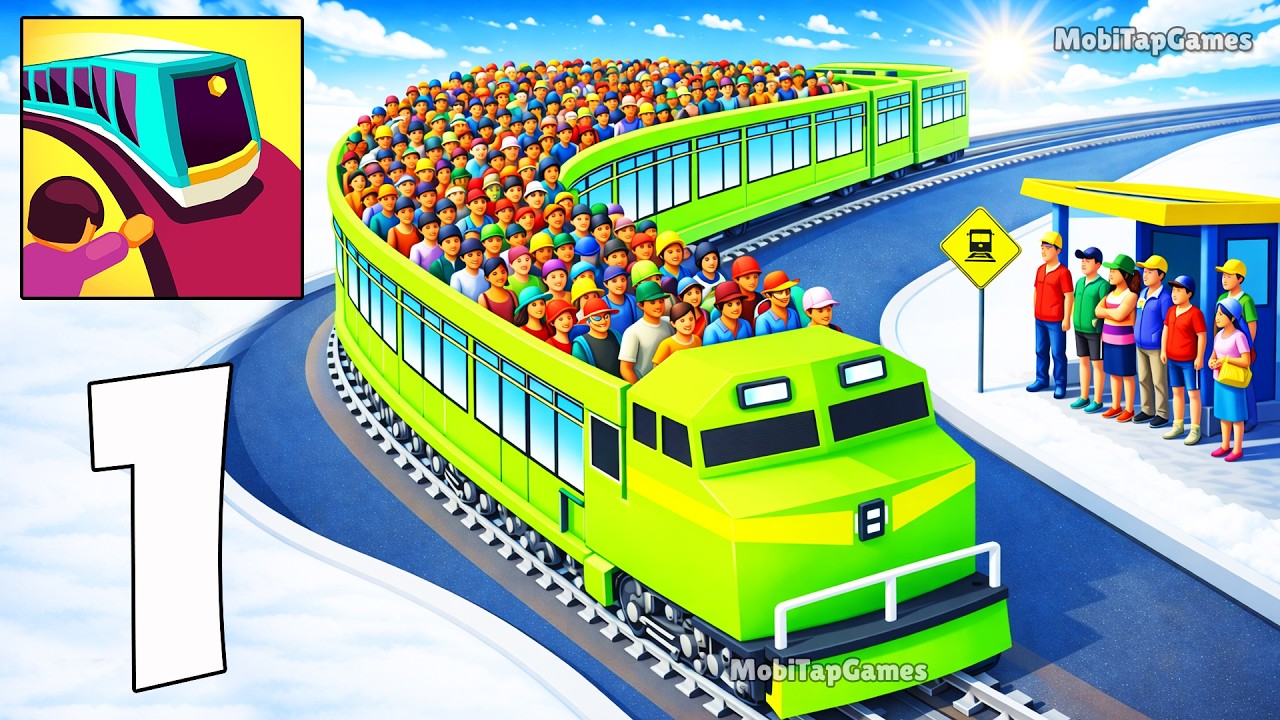 Train Taxi - Gameplay Walkthrough - Collect All Passengers Levels (iOS, Android)