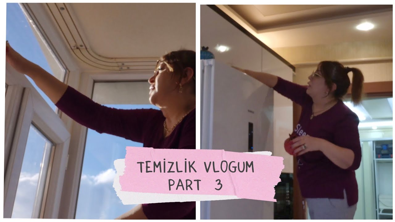 TEMİZLİK PART 3💥YAĞMURDA CAM SİLEN VARMI❓️STOR DAN KURTULDUM🙏YENİ PERDEM NASIL❓️