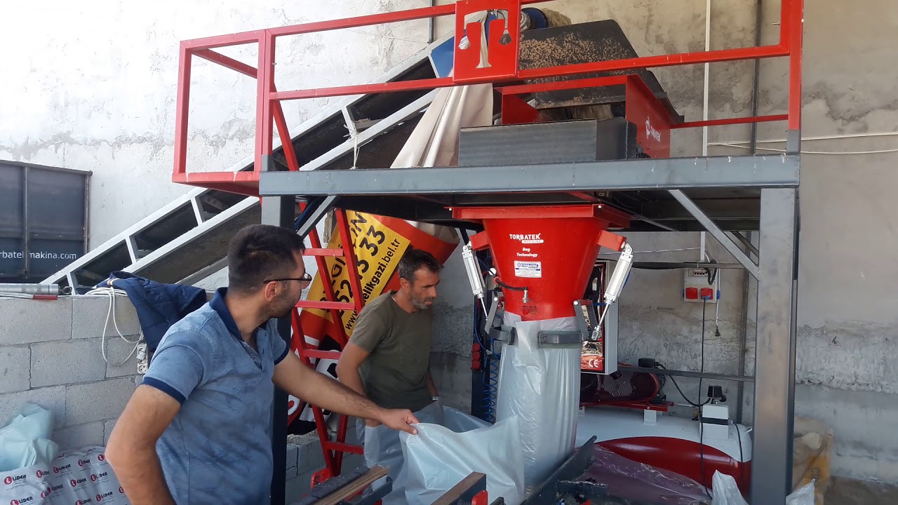40 kg Pancar küspesi paketleme / 40 kg sugar beet pulp packing machine