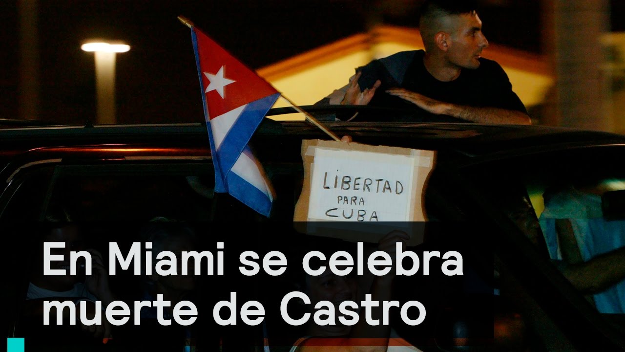 Miami 'de fiesta' tras la muerte de Fidel Castro