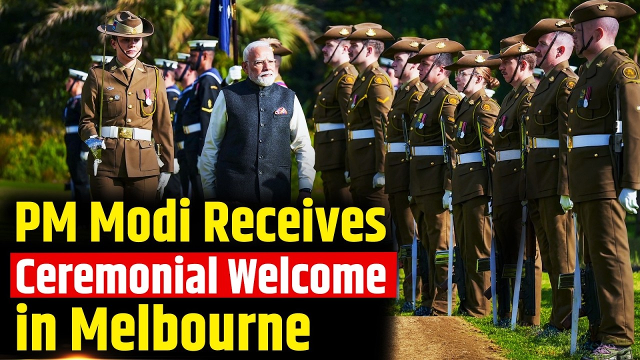 PM Modi Receives Ceremonial Welcome at Government House Victoria in Melbourne | Australia Visit