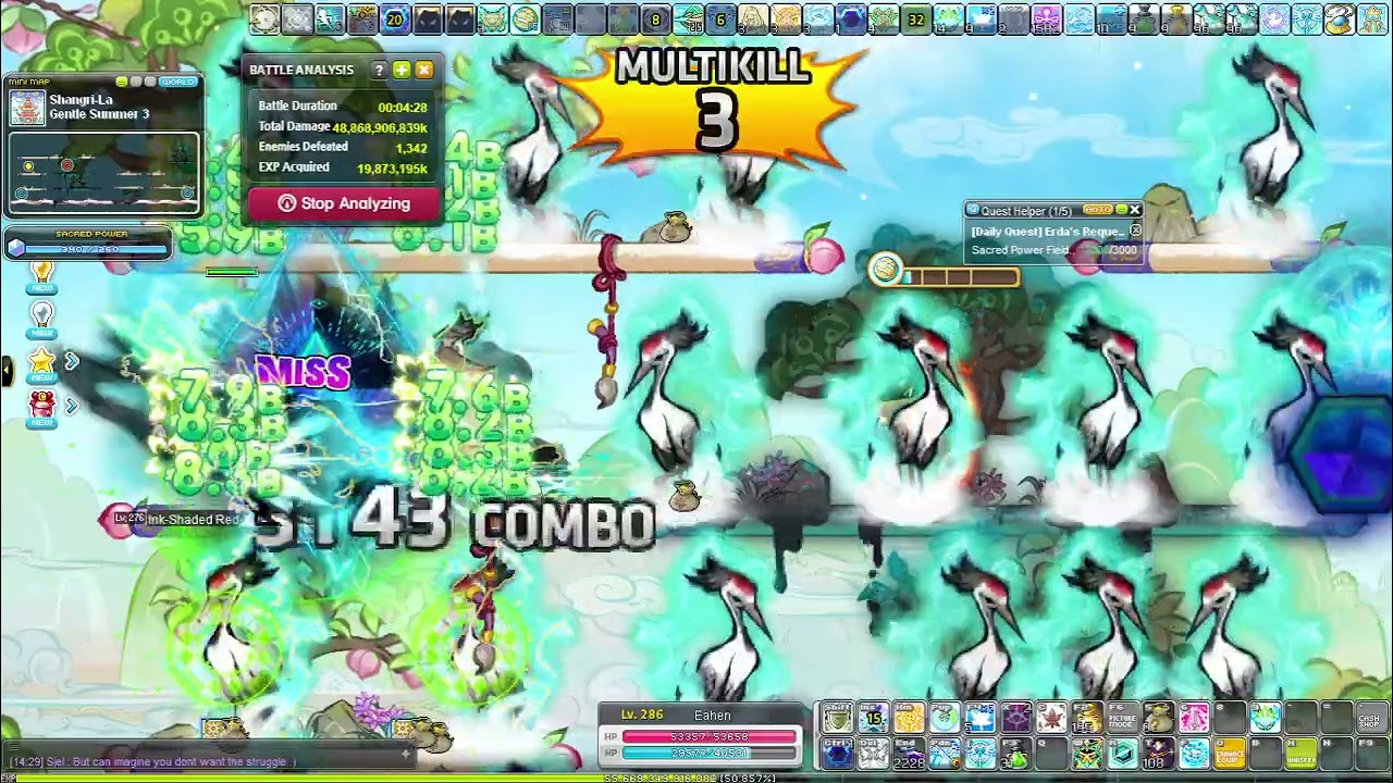 MapleStory GMS Illium Shangri La Gentle Summer 3 (18k/hour)