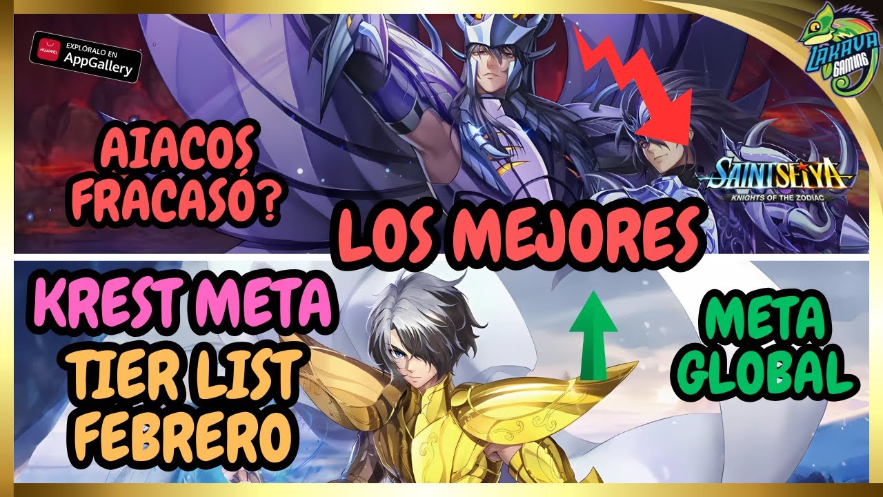 ICE BOYS FULL META ! ARMA Estos PERSONAJES para FEBRERO Tier List Saint Seiya Awakening