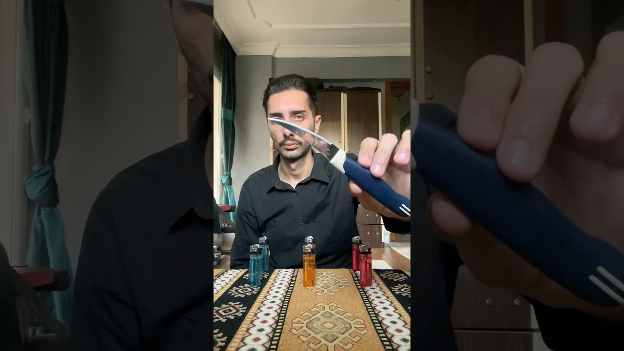Dont try this home..! ⚠️ Knife and Lighter🔥 #fyp #speed #best #codemtc #sigma #trick #fast #viral