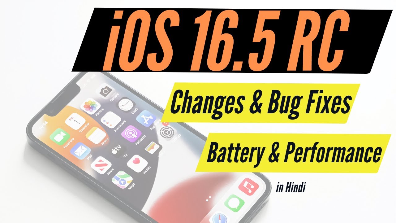 iOS 16.5 RC I iOS 16.5 Release Candidate Changes and Bug Fixes in Hindi I TechnoaddictsIndia