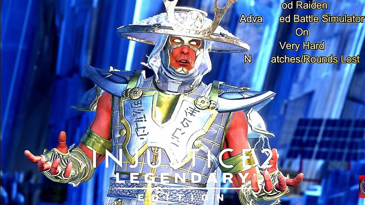Injustice 2 - God Raiden Advanced Battle Simulator On Very Hard No Matches Lost/Rounds Lost
