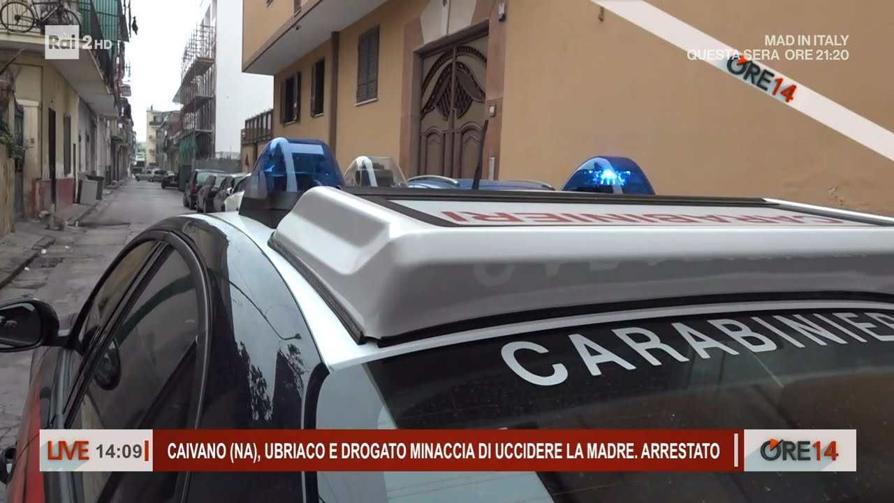 Caivano, ubriaco e drogato minaccia la madre. Arrestato - Ore 14 del 05/02/2024