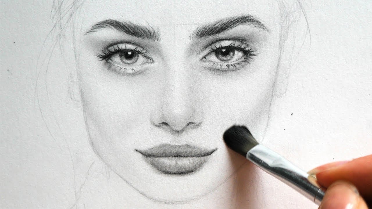 Drawing and Shading a Girl / Female Face - My SKETCHBOOK Practice