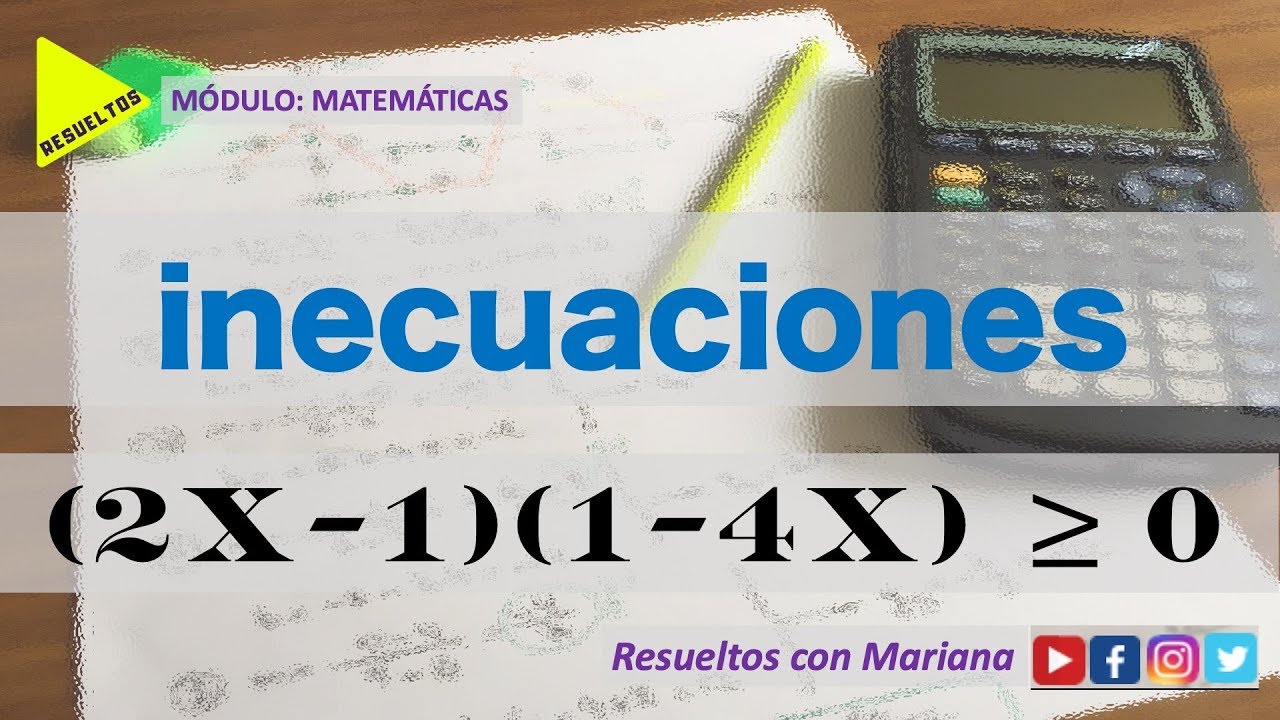 INECUACIONES // (2X - 1)(1 - 4X) mayor igual que CERO