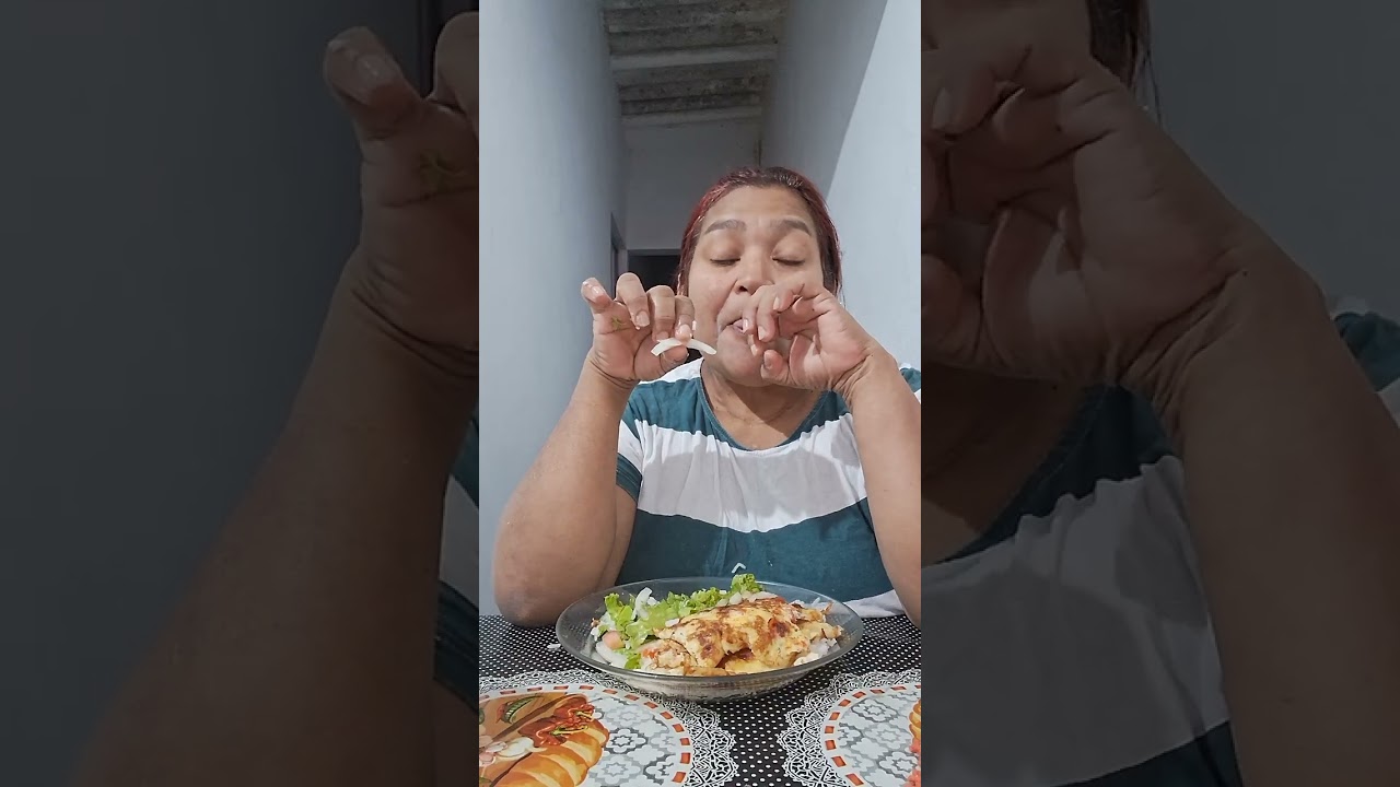 Oi, gente vamos jantar minha janta de hoje é um omelete delicioso.#😋