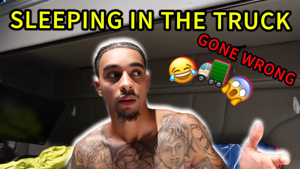 SCARIEST Overnight Truck Camping EVER! (HE THREW A ROCK AT MY TRUCK!)