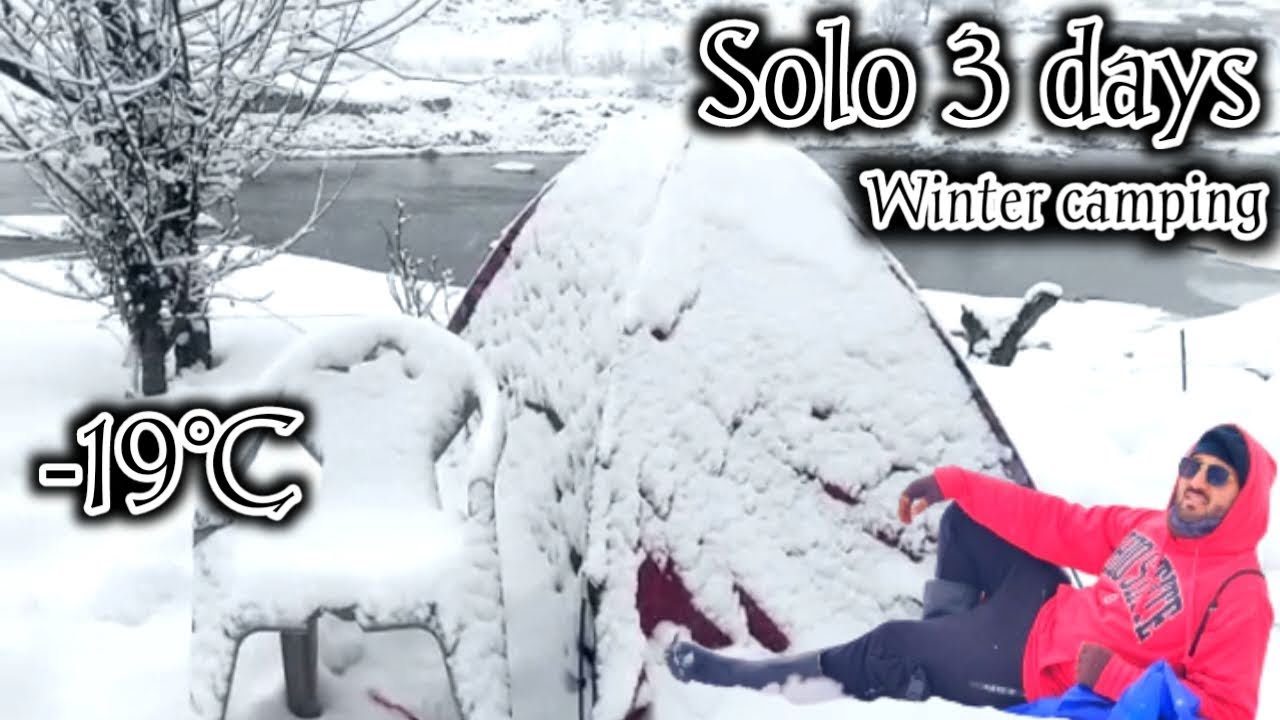 3 Day Solo Winter Camping in Snow Storm | Winter night in Naran Forest
