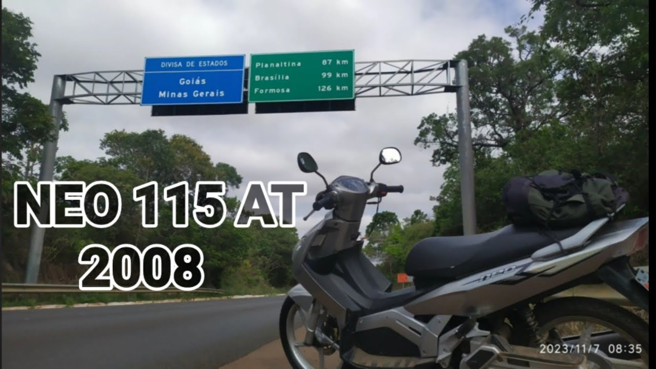 #SCOOTER. YAMAHA NEO 115 AT 2008 na rodovia BR 251