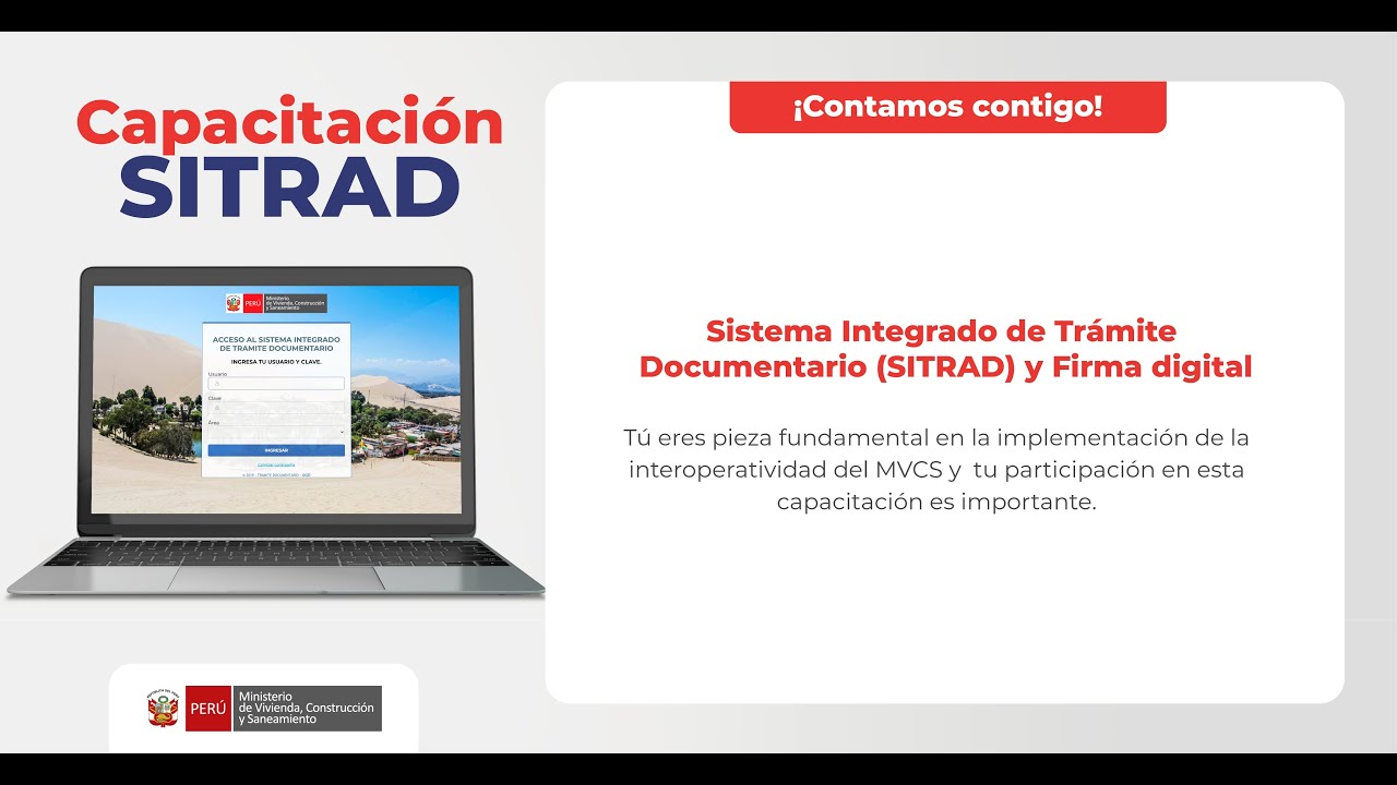 Capacitación SITRAD con la firma digital