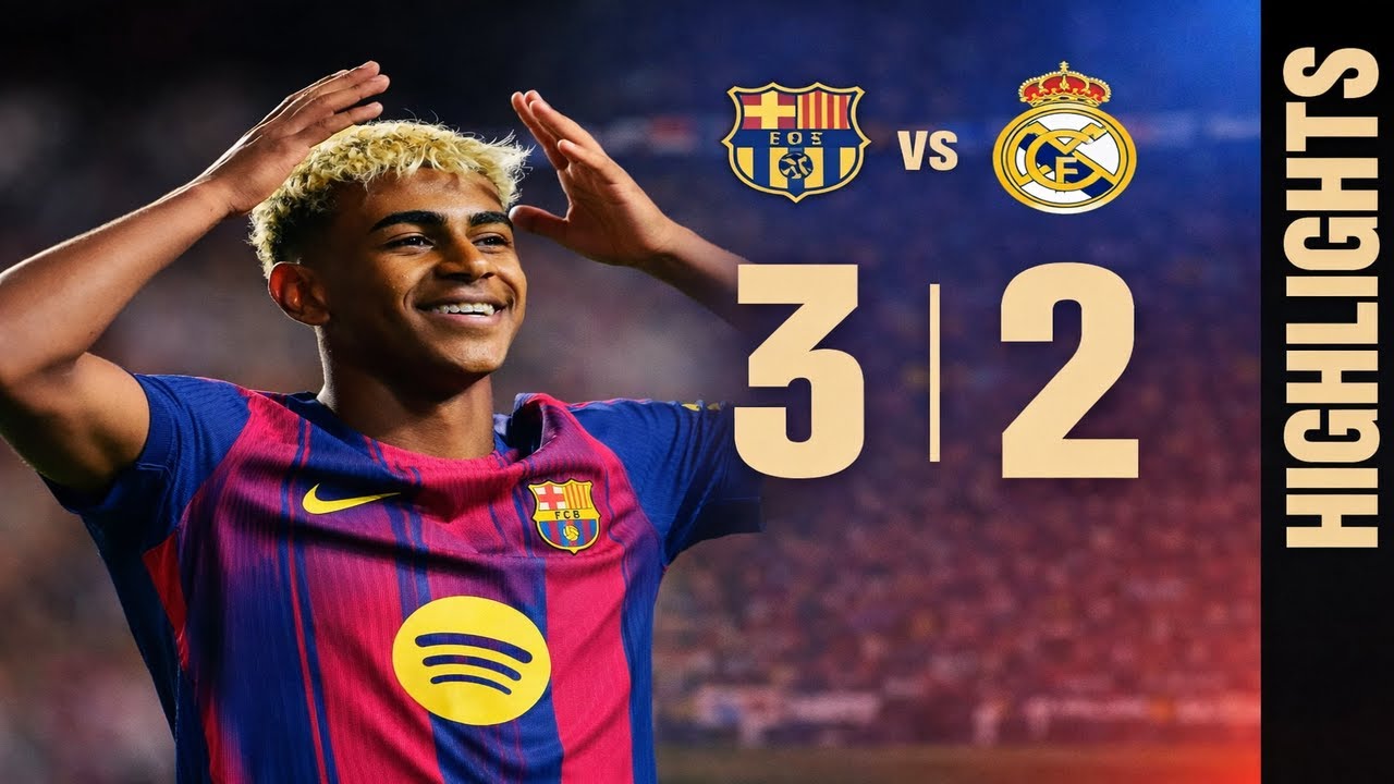 Barcelona vs Real Madrid: Epic 3–2 Thriller | Full Match Highlights