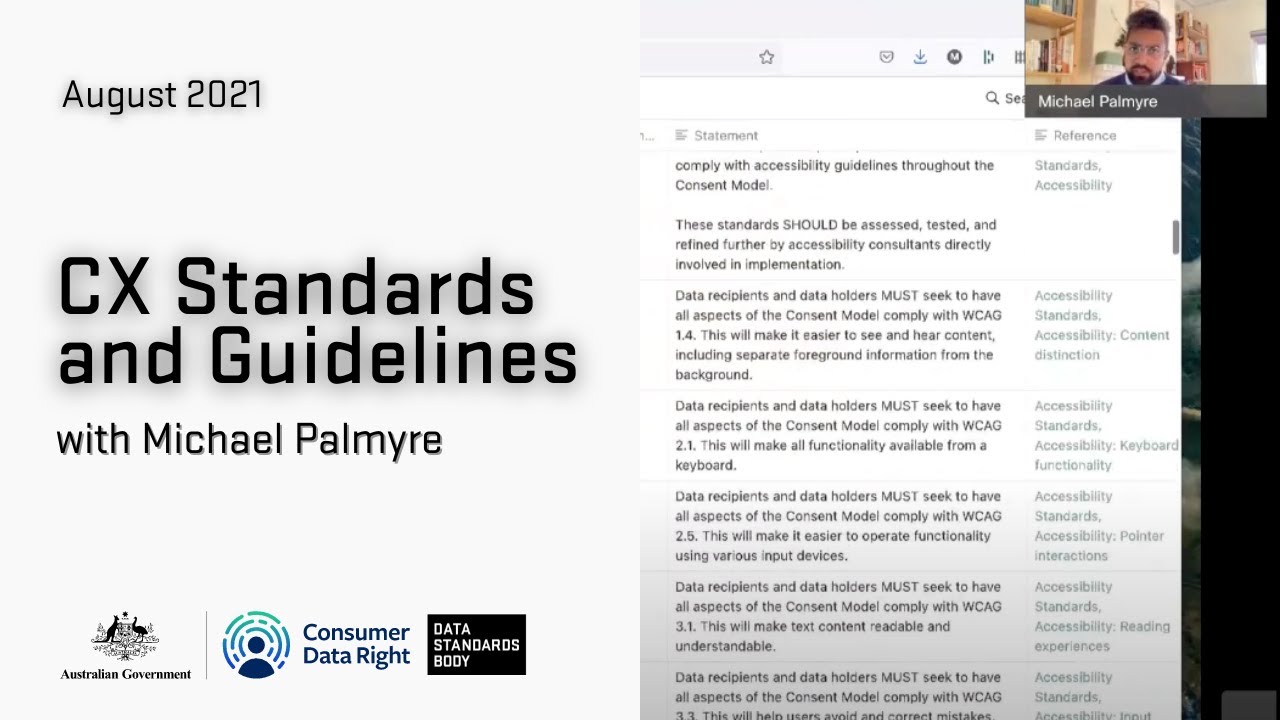 [3] CX Standards & Guidelines - with Michael Palmyre (31/08/2021)