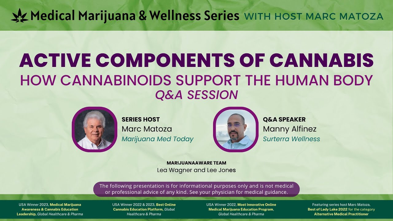 The Active Components of Cannabis: How Cannabinoids Support the Human Body Q&A Session - 2024