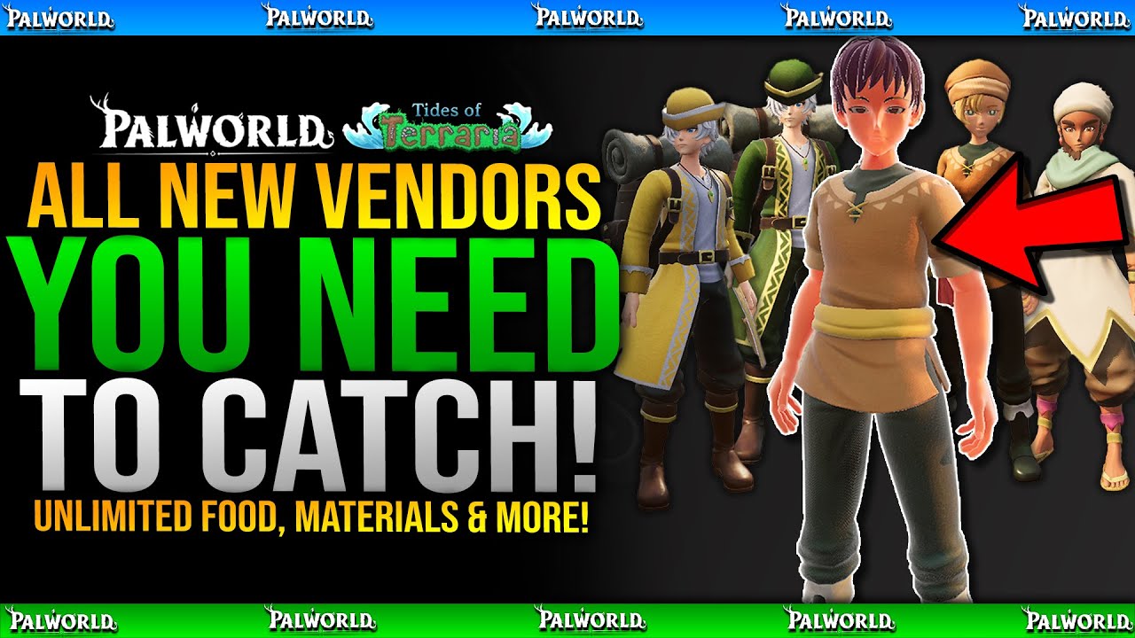 Catch THESE NEW NPCs NOW! #2 Infinite Materials, Food, Secret Ammo Vendor & More in Palworld