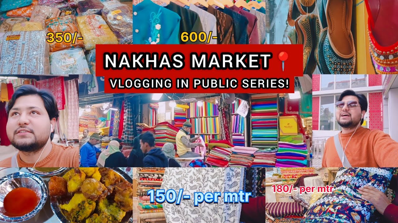 Nakhas Market Chowk Lucknow Kapoorthala Street Food Ep 16 Vlogging in Public Series Dr Shaan Shahid
