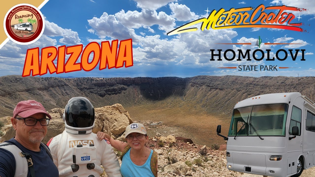 Arizona I-40 Road Trip to  Meteor Crater & Homolovi State Park & Campground
