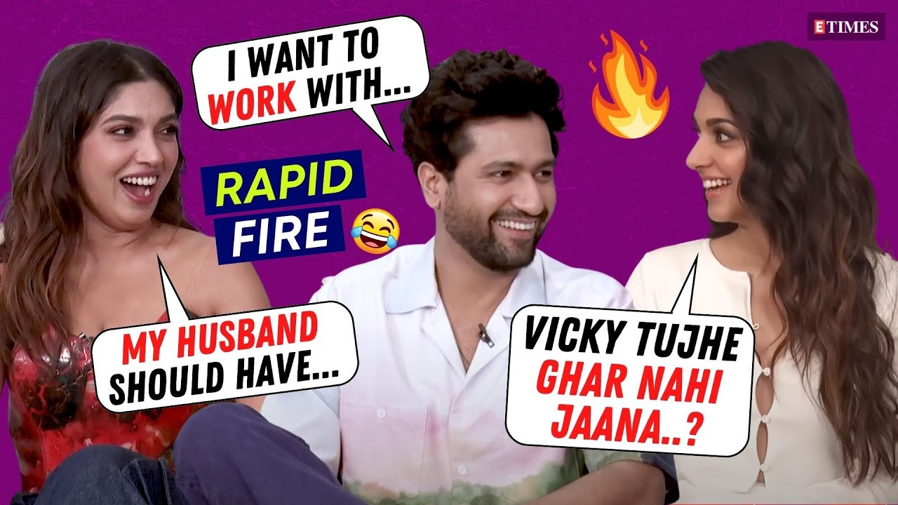Rapid Fire: Kiara Advani Gets NAUGHTY On A Katrina Question; Tells Vicky Kaushal 'Ghar Nahin Jaana?'