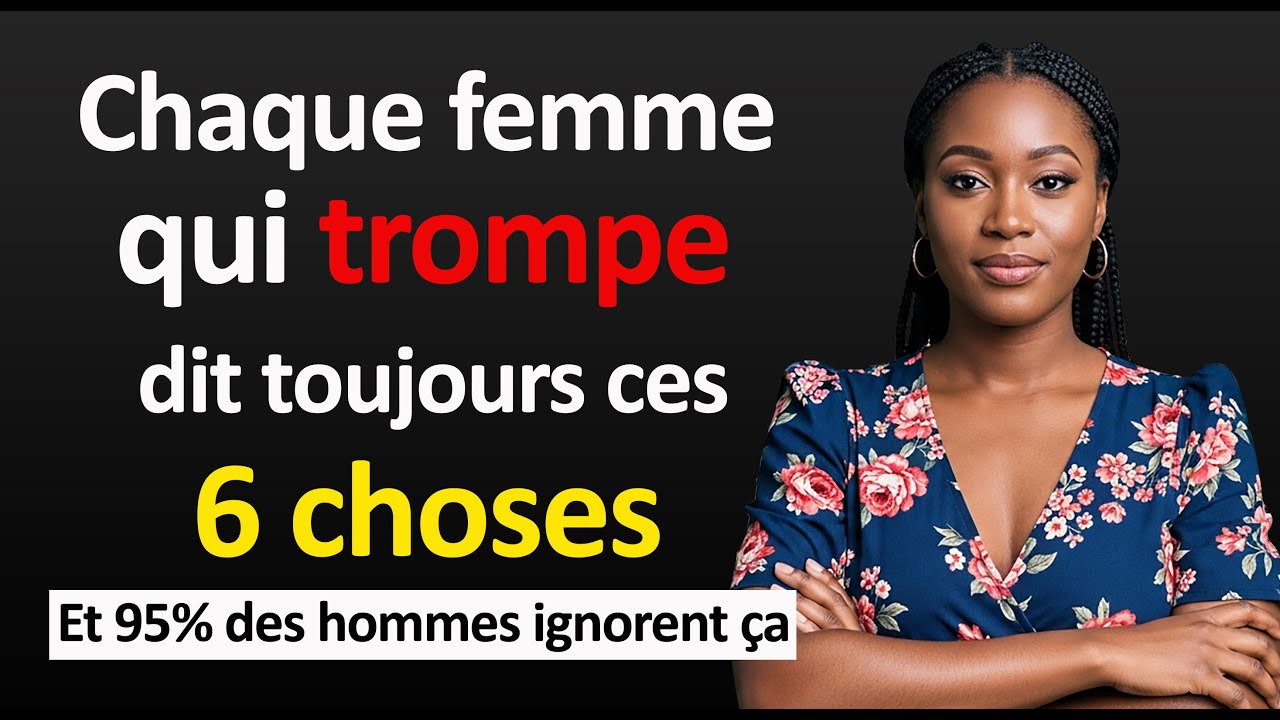 Quand elle trompe, c’est la première chose qu’elle te dit 95% des hommes l’ignorent