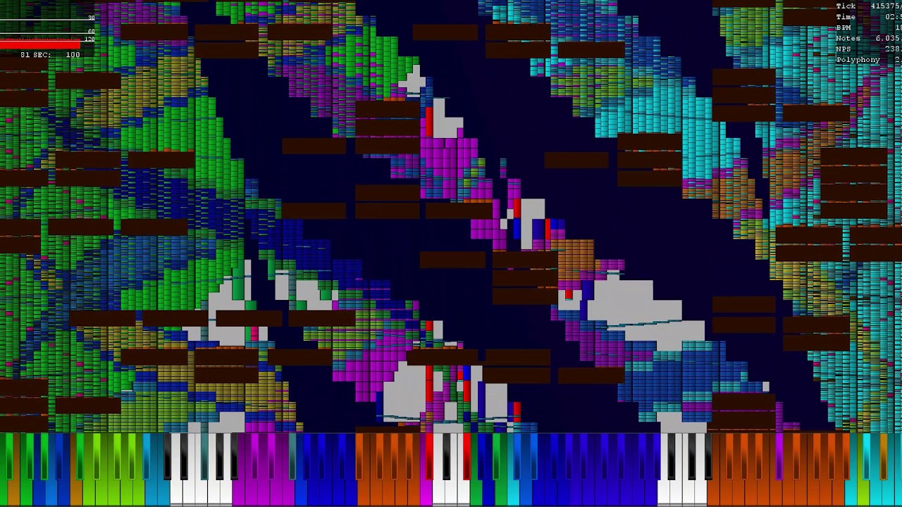 [Black MIDI] Tetris Black MIDI 22.71 Million