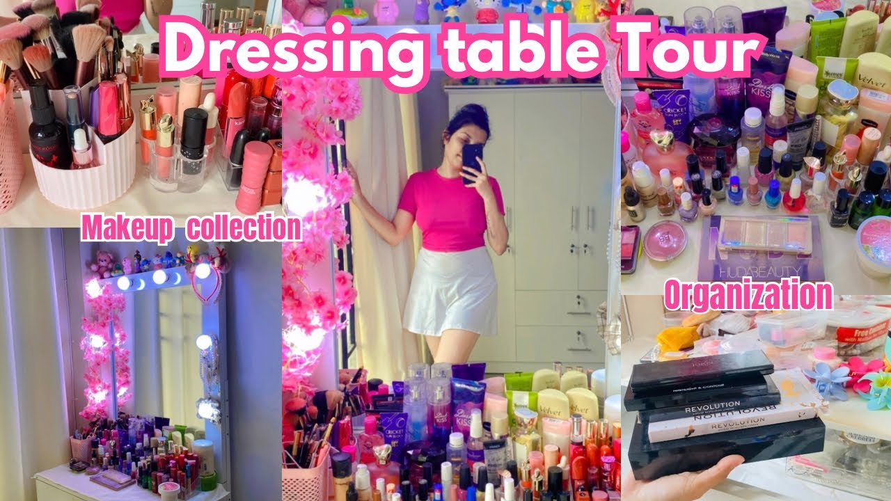 මගේ Dressing Table tour එක💖|ඔයාලා මෙතනින් ආස දෙයක් තියෙනවද🥹|Organize all my makeup products+cleaning