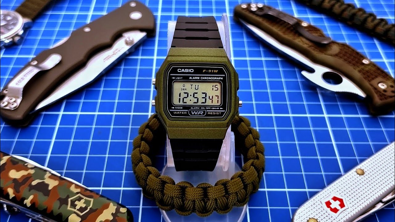 Casio F-91W, meu relógio mais leve, confortável e barato! (Comparando com o G-SHOCK 5600).
