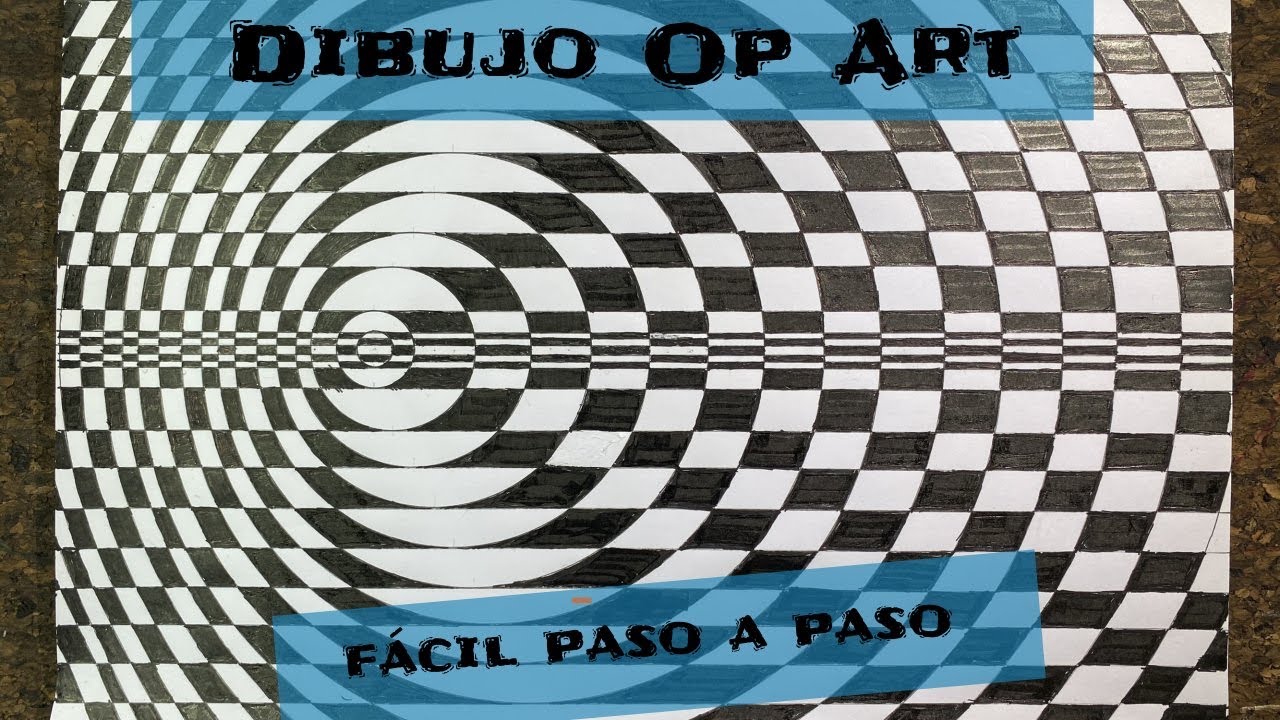 Dibujo de Op Art a rotulador. Parte 1