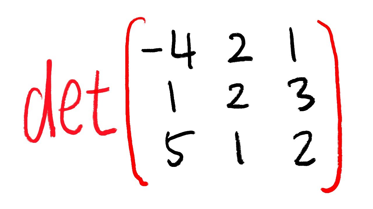 How to find the determinant of a 3 by 3 matrix (3 ways) linear algebra tutorial