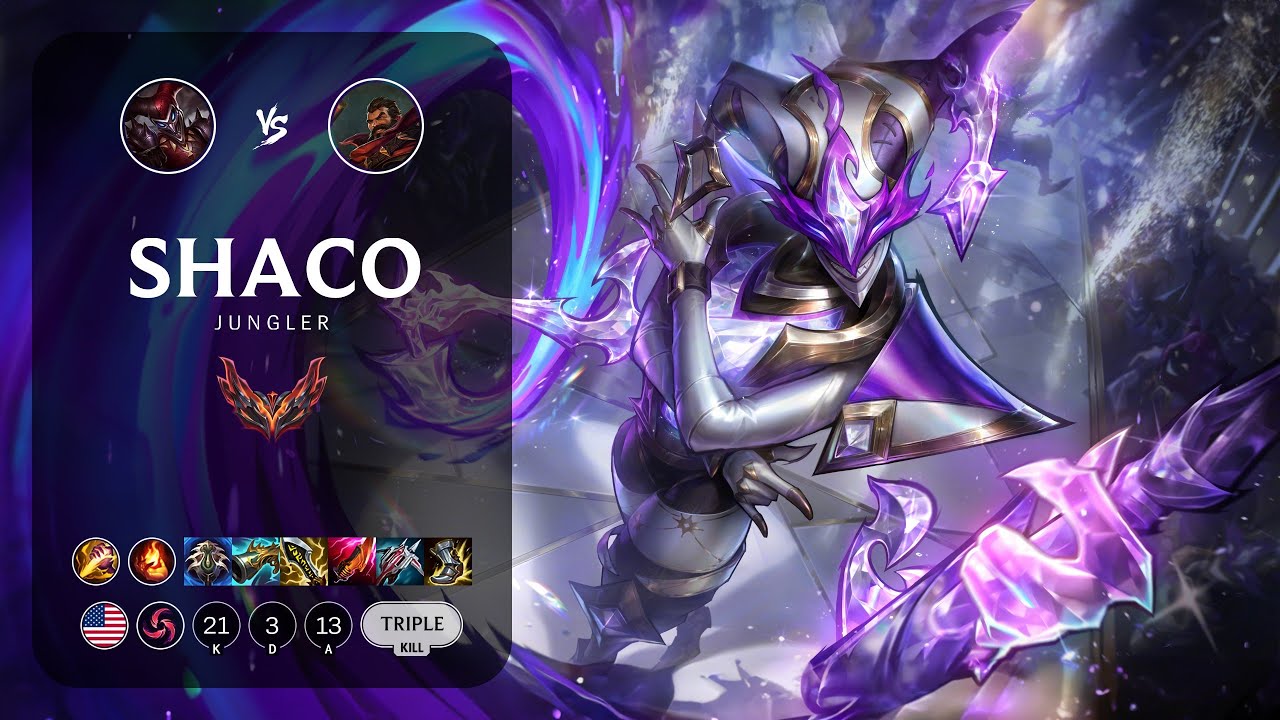 Shaco Jungle vs Graves - NA Grandmaster Patch 14.8