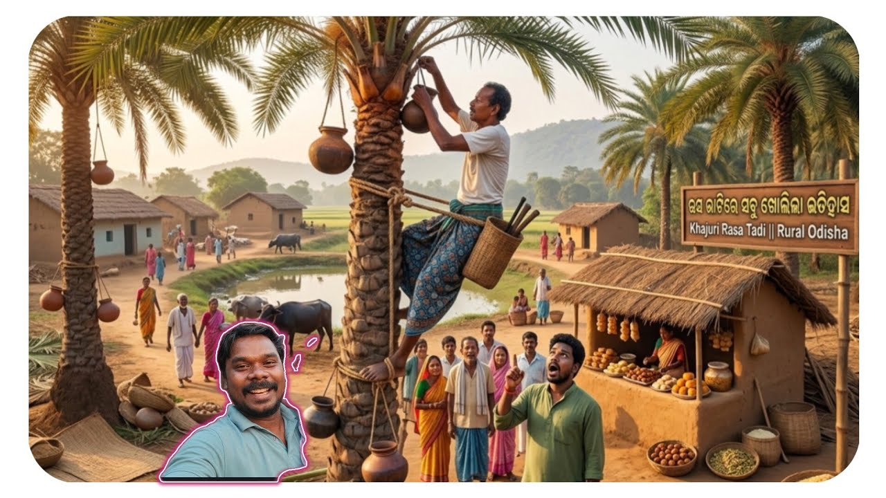ରସ ଭାଟିରେ ଖୋଲିଲା ଗାଁ ର ଇତିହାସ🫣Khajuri Rasa Tadi || Rural Odisha Village Life/Official Odisha Village