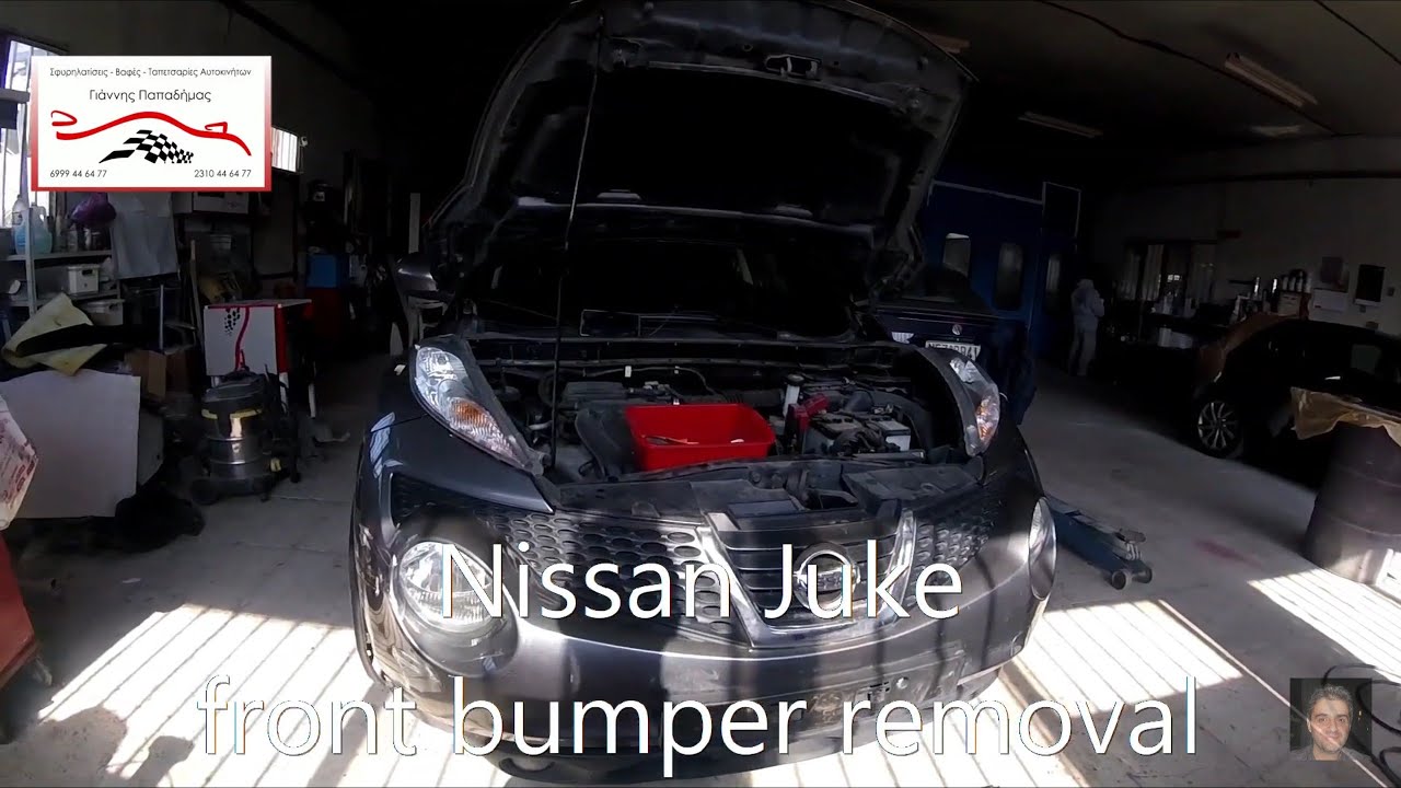 Nissan Juke  front bumper removal