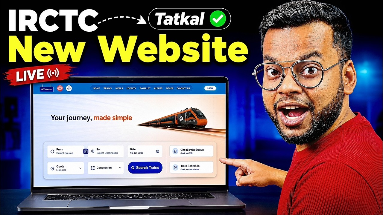 IRCTC New Website FULL REVIEW 🔥🔥 IRCTC Beta Version Ticket Ticket ⚡️⚡️ IRCTC New Website Tatkal Book