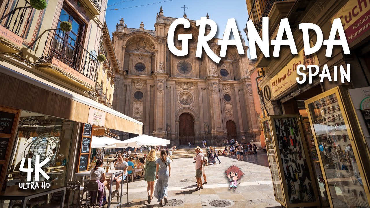 Walking GRANADA, SPAIN! 4K Travel Tour with captions